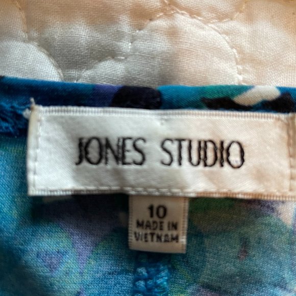 Watercolor print mock-wrap dress - Picture 7 of 8